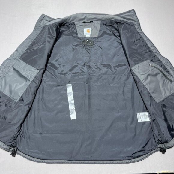 Carhartt Rain Defender Puffer Vest Mens XL Gray Don Julio 1942 Logo 102286 - Picture 6 of 14
